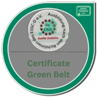 Zertifikat Six Sigma Green Belt - zetifiziet von BTU Cottbus-Senftenberg - ID auf Anfrage